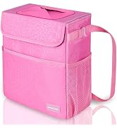 SIBOFUEGO Car Trash Can Cute - Multifunctional Interior Car Accessory for Women, Car Organizer an...