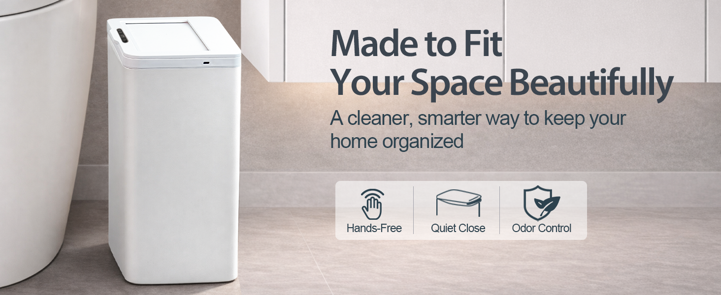 Rechargeable Motion Sensor Trash Can