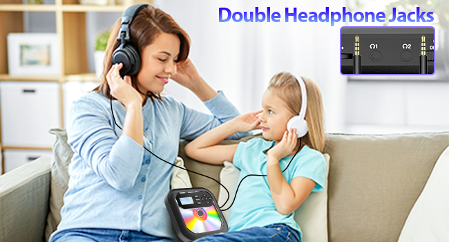 cd player with headphones