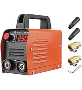 250A 110V Mini Electric Welding Machine Portable Current Digital Display IGBT Welder Weld Tool An...