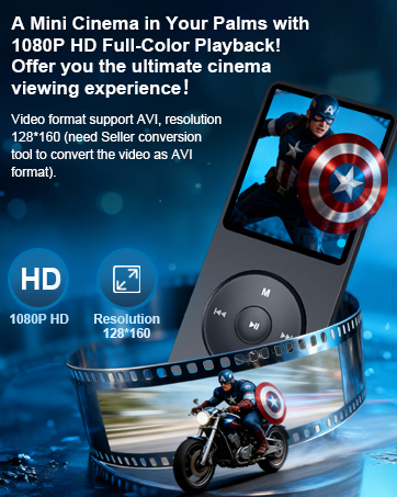 Multi-functional MP4/MP3 Music player