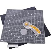WA Portman Rotating Self Healing Cutting Mat And Rotary Cutter Set - Rotating Cutting Mats for Qu...