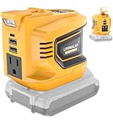 200W Power Inverter for Dewalt 20V Battery, DC 20V to AC 110-120V Battery Inverter, Portable Powe...