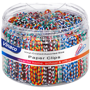 colored paper clips