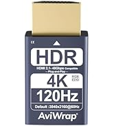 AviWrap HDMI 2.1 Dummy Plug 4K HDR,EDID Emulator Virtual Display Adapter,HDMI Headless Adapter,Su...