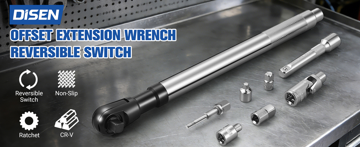 offset extension wrench