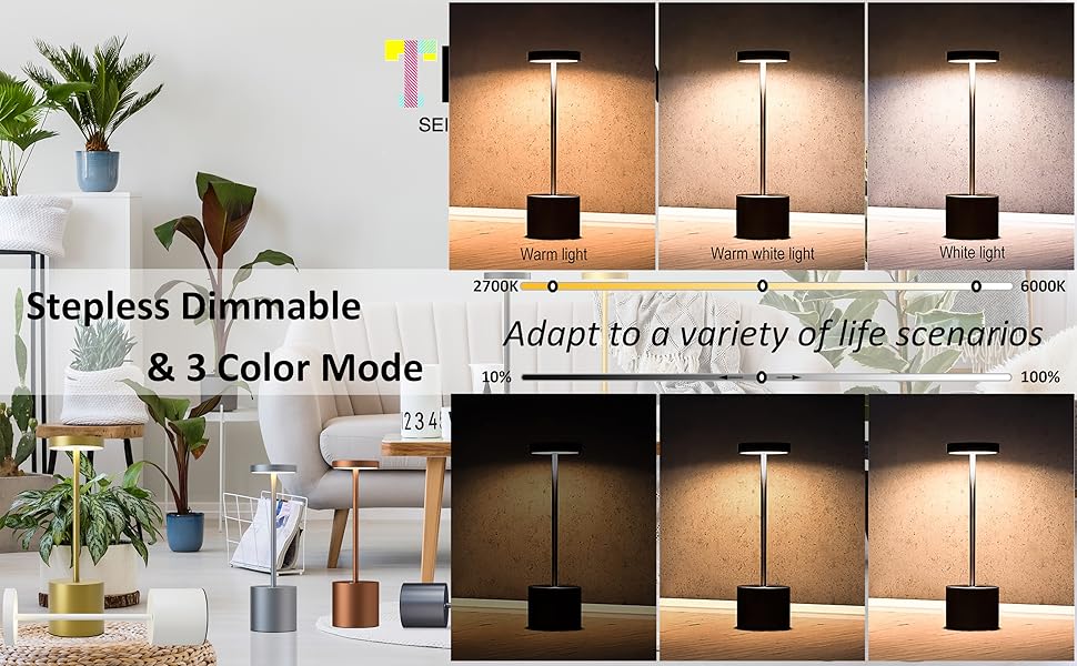Dimmable table lamp