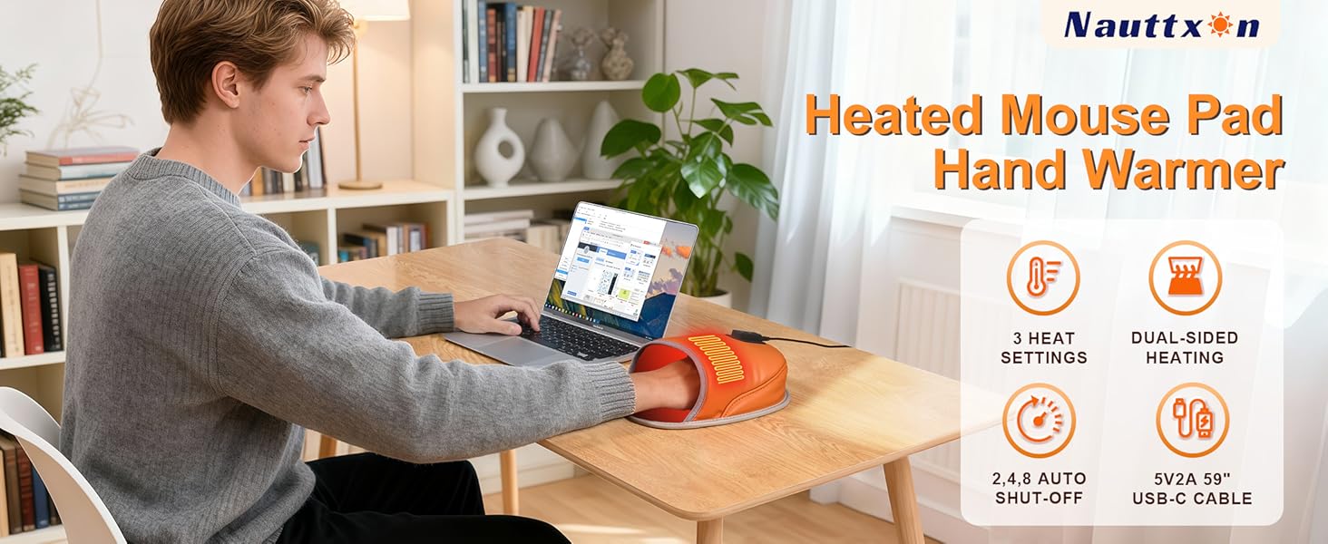 Heated mouse pad hand warmer - 5V2A USB Hand Warmer