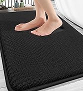 OLANLY Thick Memory Foam Bath Mat Rug 30x20, Extra Soft Absorbent Bathroom Rug, Quick Dry Bath Ma...