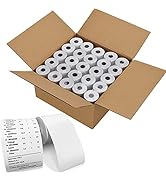 Muotich 3 1/8 x119 Thermal Paper Rolls POS Cash Register Thermal Receipt Printer Paper, Pack of 50