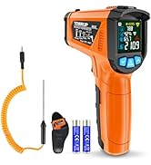 Infrared Thermometer Gun, TEMIRUP Digital Laser Temperature Gun, -58°F to 1472°F, Non Contact IR ...