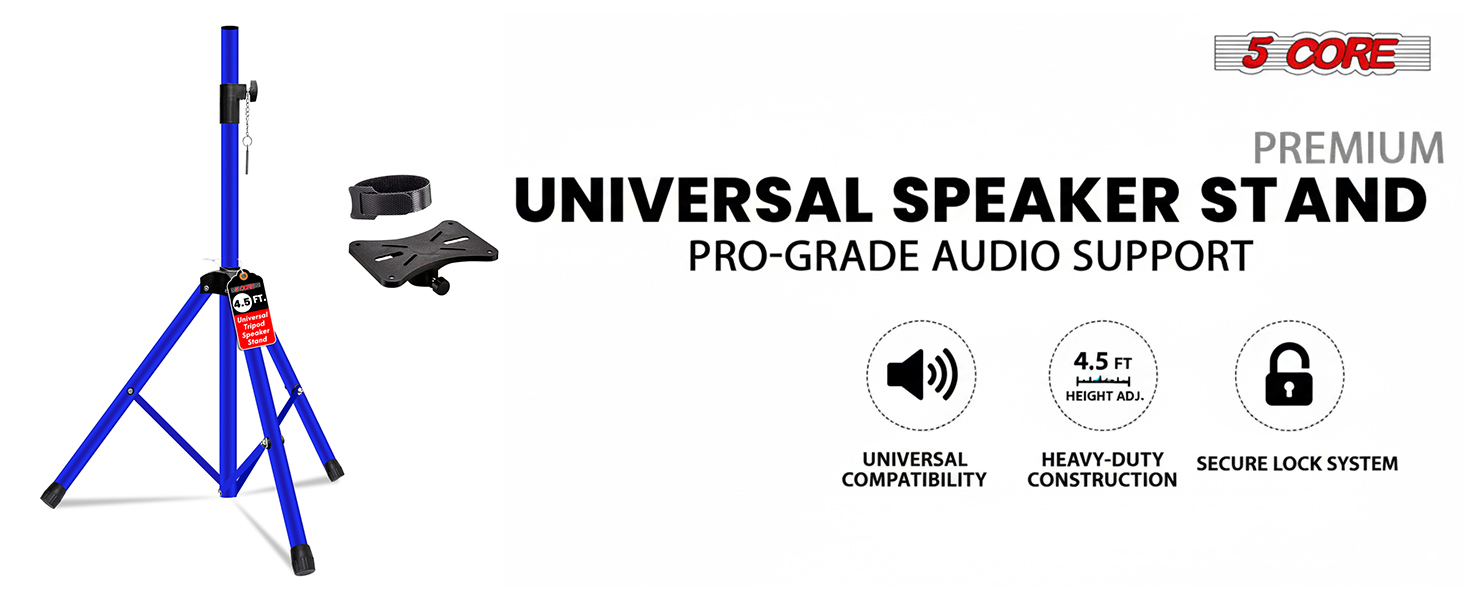 speaker stand height adjustable tripod mount pole stage studio