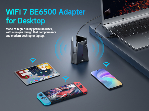WiFi7 BE6500 Adapter for Desktop