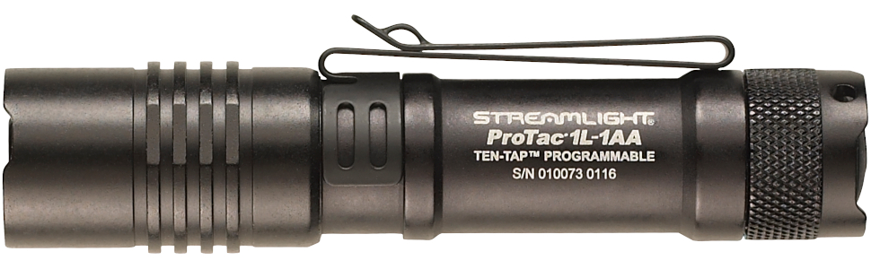 Streamlight 88061 ProTac 1L-1AA 350-Lumen Dual Fuel Tactical Flashlight, alkaline, lithium batteries
