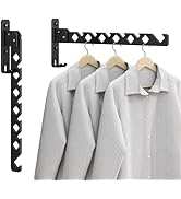 dancrul Wall Mounted Drying Rack Clothing Foldable for Laundry Room, Clothes Drying Rack Folding ...