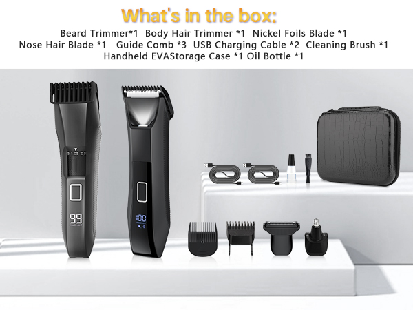 body hair trimmer set