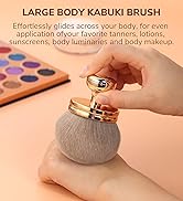 KINGMAS Extra Large Body Makeup Brush for Self Tanner, Self Tan Back Applicator, 66mm Wide-headed...