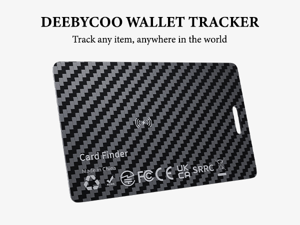 wireless charging wallet tracker card