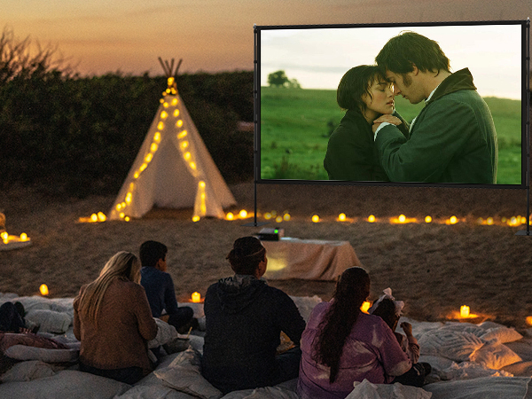 outdoor Projector Screen with Stand1