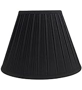 Aspen Creative 59102A, Empire Uno Lamp Shade, Black, 5" Top x 10" Bottom x 8" Slant Height, Slip ...