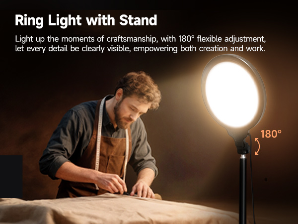 ring light with tripod