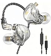 HJX QKZ ZXT in-Ear Monitors,IEM Gaming Earbuds,HiFi Stereo Wired Headphones with Detachable Cable...