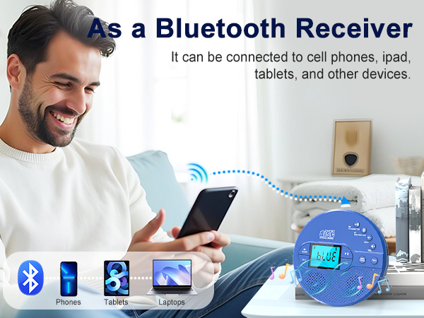 portable cd player with headphones