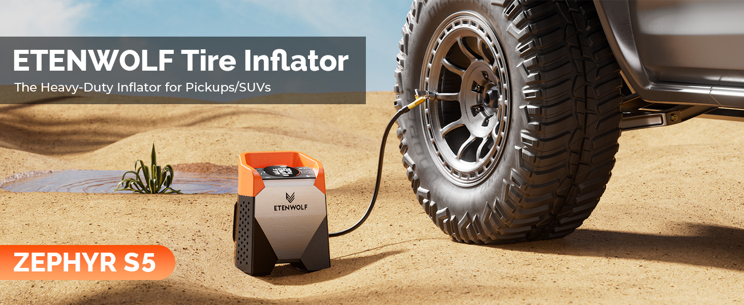 Tire Inflator The Heavy-Duty Inflator for Car motorcycle bicycle Pickups/SUVs