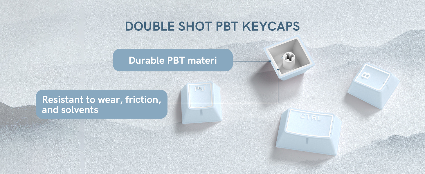 DOUBLE SHOT PBT KEYCAPS