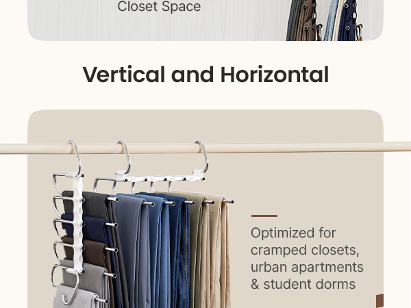 pants hangers plastic space saving saver closet leggings jeans no slip storage stainless steel