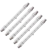 CTKcom 500-Watt 4.7-Inch J Type T3 Halogen Bulbs(5 Pack) - 118mm Double Ended 500 Watt 120 Volts ...