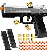 Toy Guns with Automatic Reloading Rebound, Soft Bullet Toy Gun Pistol with Ejecting Shells, Shoot...