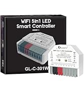 GLEDOPTO WiFi+Bluetooth 5 Modes in 1 Mini LED Strip Controller DC12-24V RGBCCT RGBW RGB CCT WWCW ...