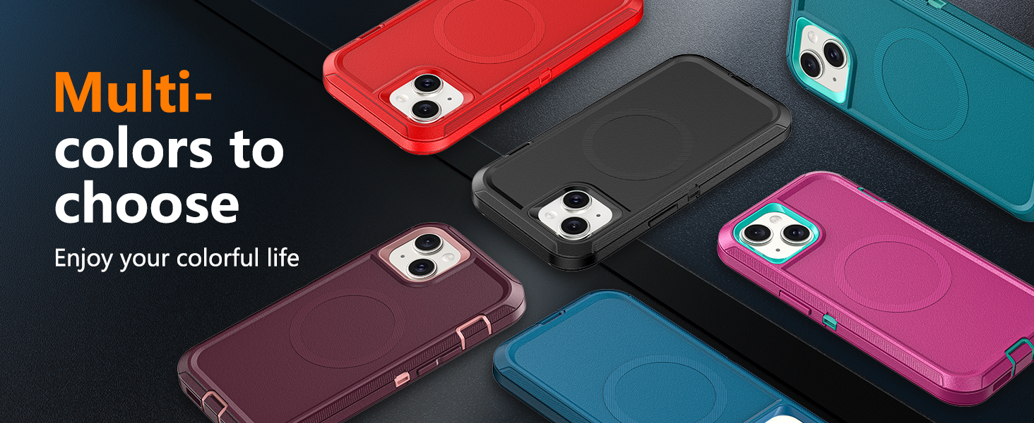 Multi color multi layer phone case iphone 15/14/13