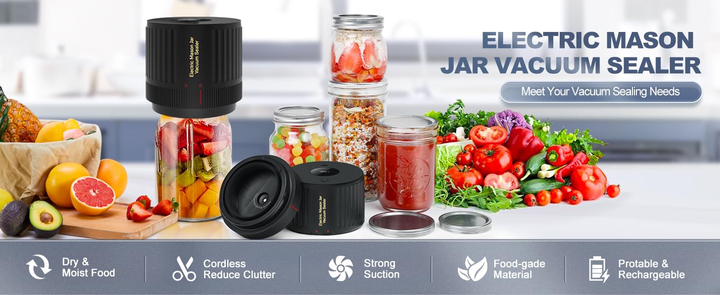 Mason Jar Vacuum Sealer