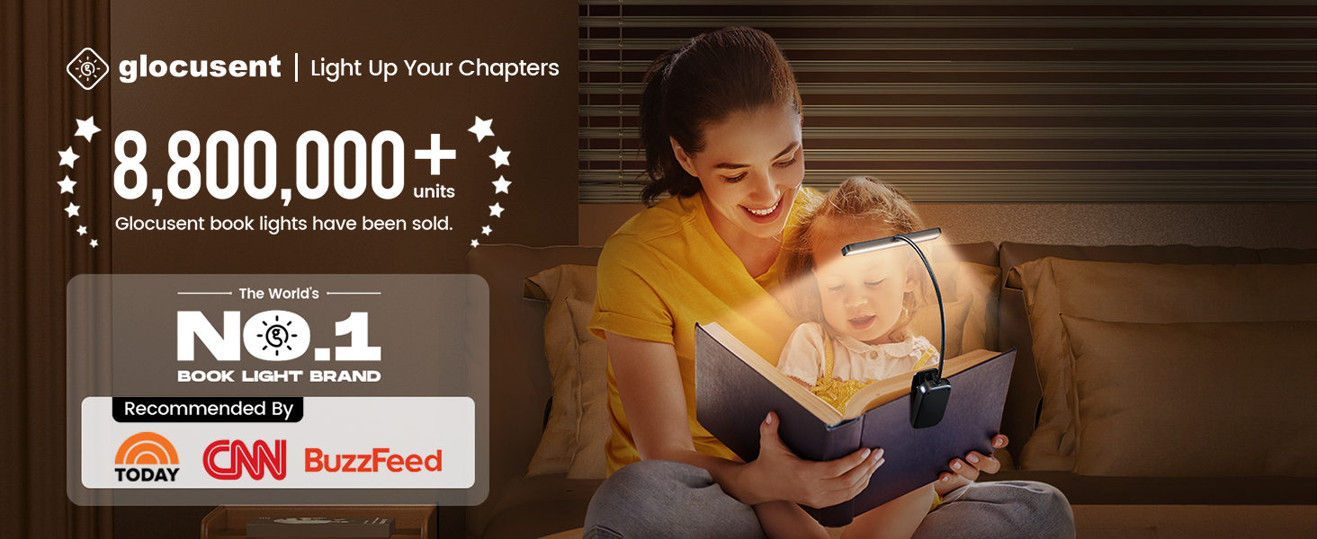 Glocusent book lights