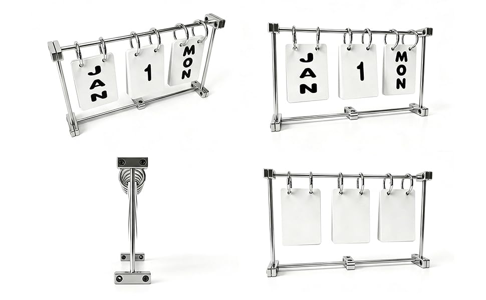 Metal Flip Desk Calendar