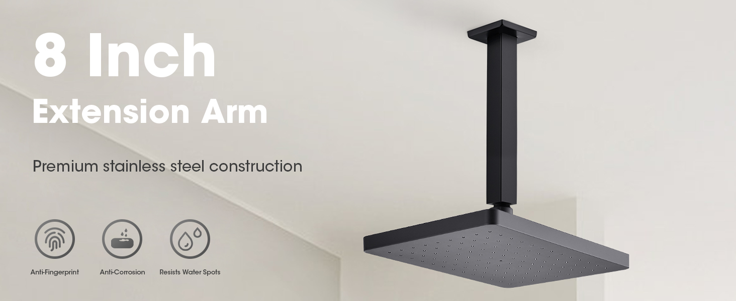 ceiling shower arm