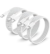 3-Pack Braided [3.3FT+6.6FT+10FT] 60W USB C to USB C Cable, Type C Fast Charging Cable for iPhone...