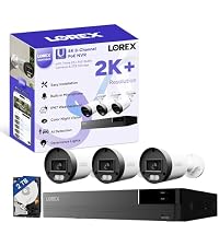 Lorex Connect (New App) | U-Series | 8Ch 4K NVR System | 3 Dome 2K+ Cameras | U20 PoE Cameras | No C...