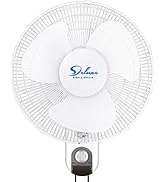 Simple Deluxe Wall Mount Fan, 16 Inch Digital Household Fans with Adjustable Tilt, 90 Degree, 3 S...