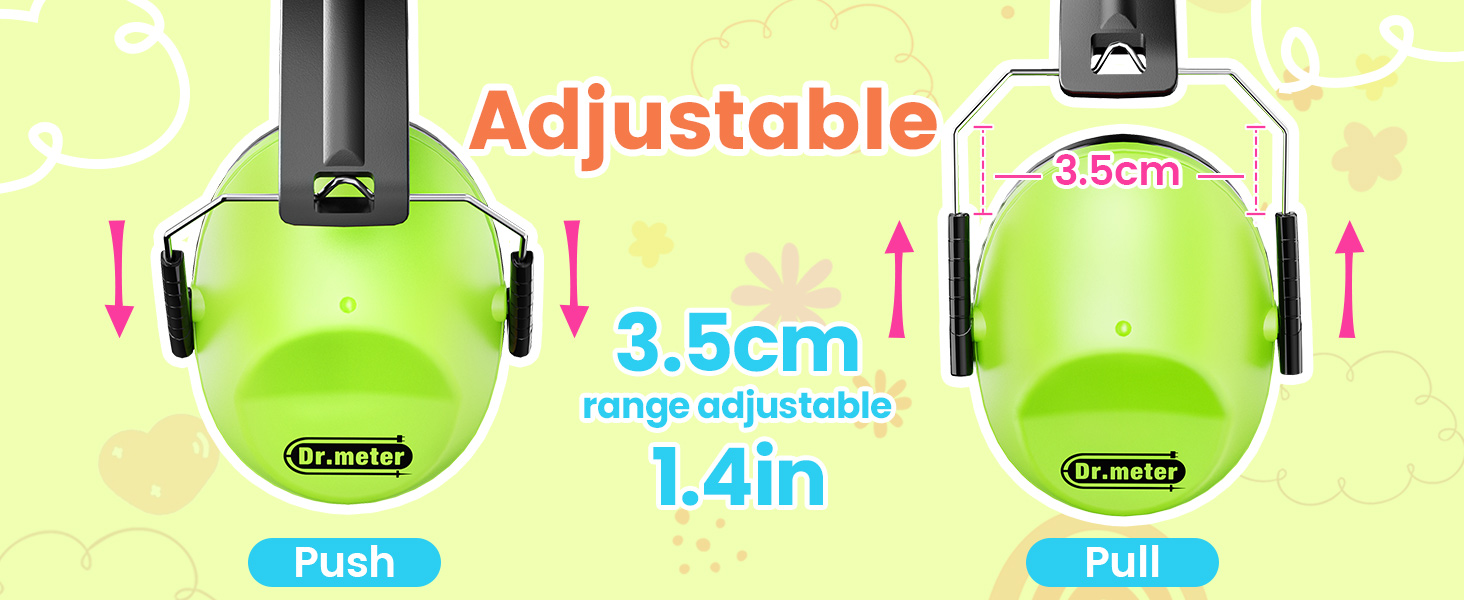Dr.meter Ear Muffs for Noise Reduction: 27.4SNR Noise Cancelling Headphones for Kids Adults