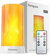 LED Flame Lights with Remote &amp; Timer