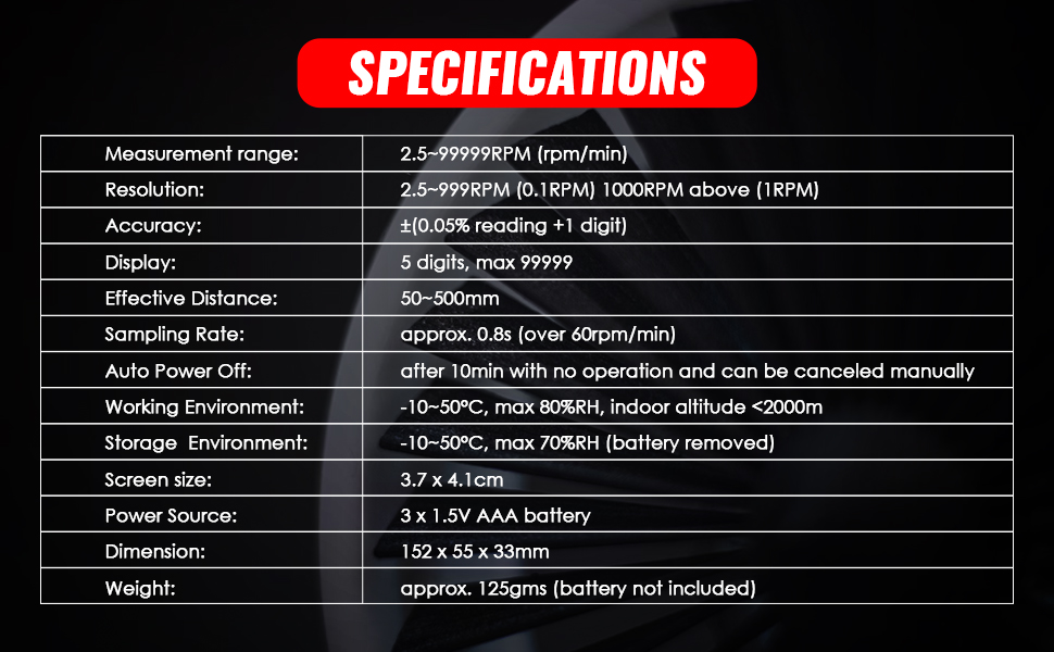 Specifications