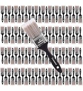 Paint Brushes - 2 Inch Flat and Angle Paint Brush for All Latex and Oil Paints &amp; Stains Paintbrus...
