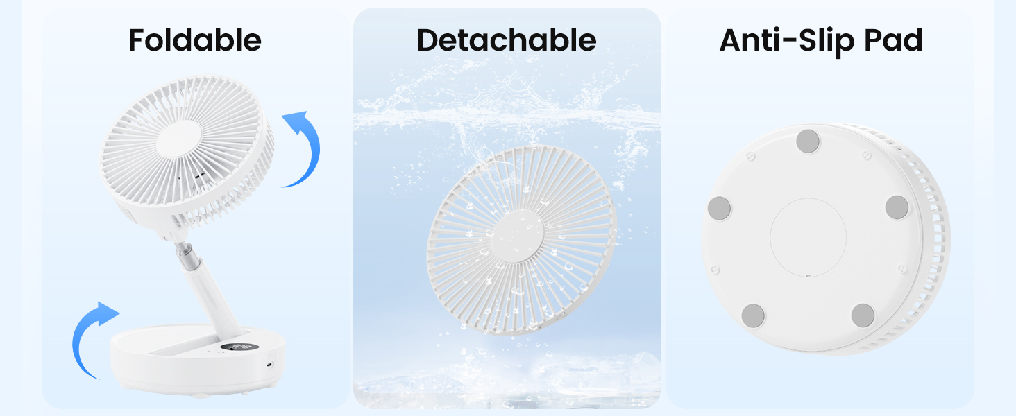 Foldable pedestal Fan