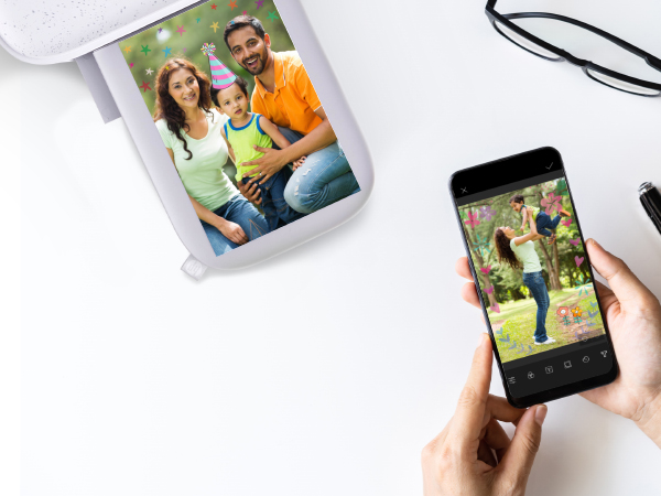 HP Sprocket Studio Plus WiFi Printer – Wirelessly Prints 4x6” Photos from Your iOS & Android Device