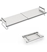 BMMXBI Adjustable Griddle Warming Rack for Blackstone 17 22 28 36 Inch Grill, Warming Rack for Bl...
