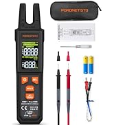 UM01 Digital Clamp Meter Multimeter POROMETISTO,TRMS 4000 Counts | Auto-Recognition Voltage/Resis...