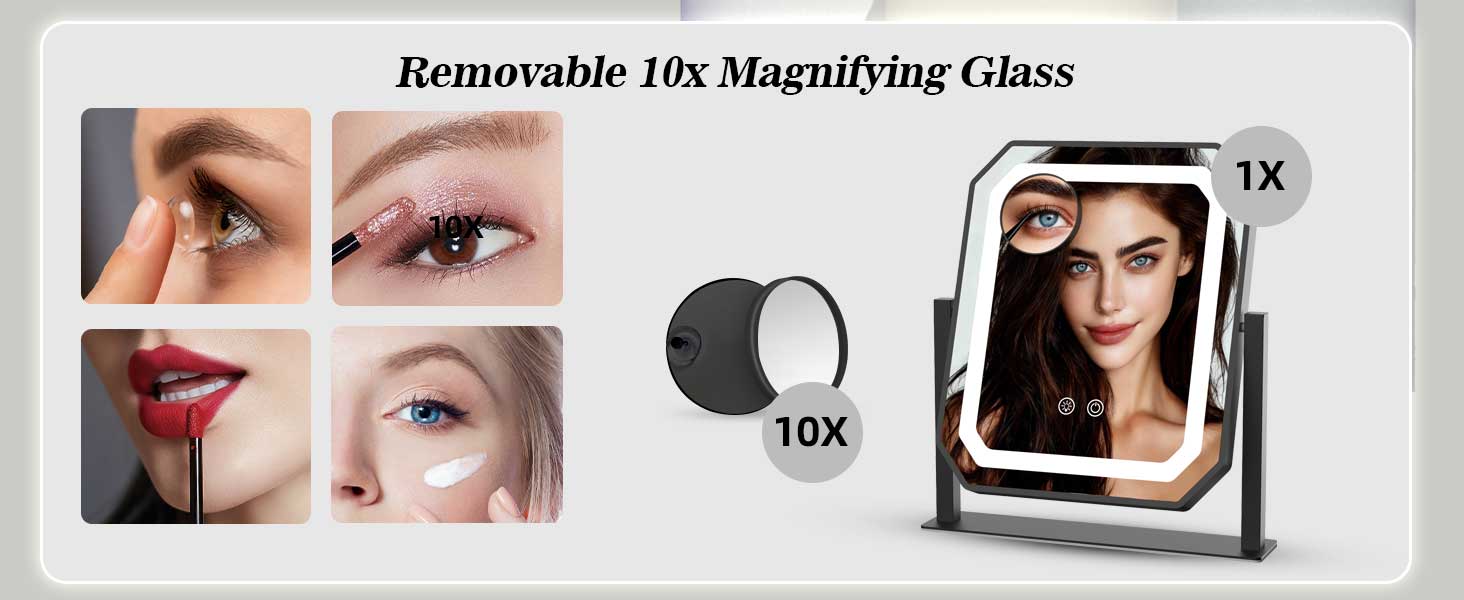 lighted makeup mirror